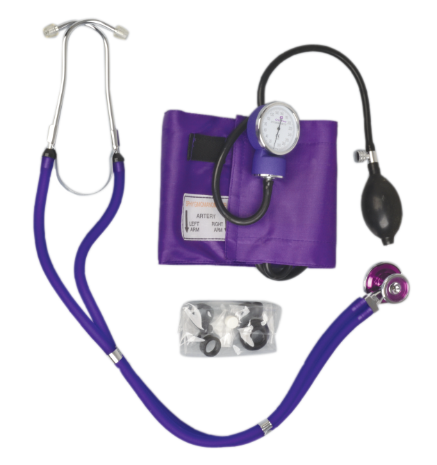 Aneroid Sphygmomanometer (with stethoscope)