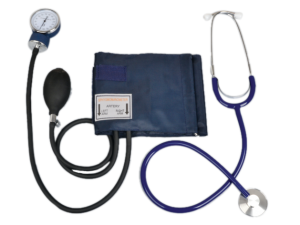 Aneroid Sphygmomanometer with stethoscope